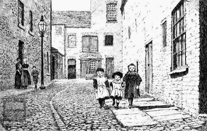 Drawing showing Taylor's Yard, 